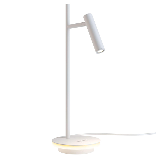 Lampa stołowa spot Estudo Z010TL-L8W3K LED 9W 3000K obrotowy klosz biała
