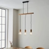 Lampa wisząca rustykalna Sven 101678 do salonu drewniana
