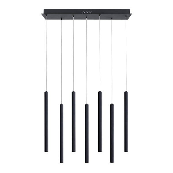 Wielopunktowa lampa wisząca Valdes PND-22302-7-BK LED 35W 3000-6000K czarny