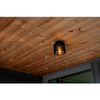 Szklana lampa sufitowa Shyne 6397501012 IP54 na zewnątrz czarna