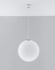 LAMPA wisząca SL.0265 szklana OPRAWA zwis kula ball biała