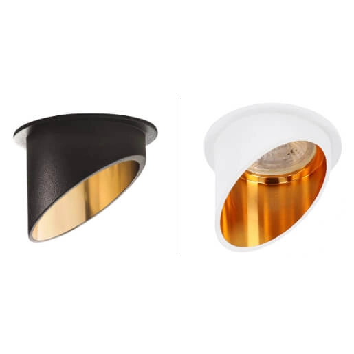 Sufitowa lampa metalowa CGOPSUFRUR do pokoju biała złota