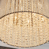 Sufitowa lampa kryształowa Galina 81980 okrągła glamour chrom przezroczysty
