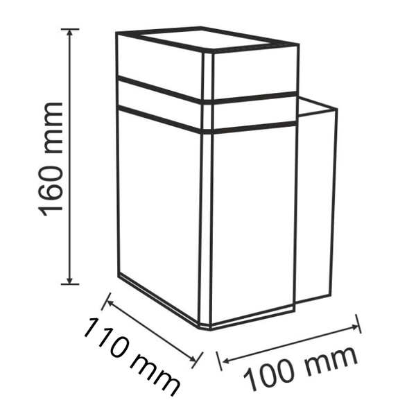 Lampa elewacyjna z żarówką GILBERT 307859 czarny