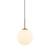 Wisząca lampa kulista Deore PND-5578-1M-BRO szklana kula ball brąz antyczny