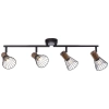 Sufitowa lampa loft Manama 78132/76 metalowa czarna drewniana