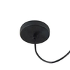 Lampa wisząca loft do salonu szara z abażurem Broni OUTLET