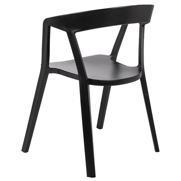 Minimalistyczne krzesło Vibia 210-APP.BLACK King Home czarne