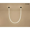 Lampa wisząca LASSO biała czarna MSE15011004422 45W 3000-4000K CCT wąż LED