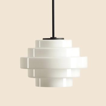 Wisząca lampa nad stół Filo Milky 9001PL_G1_M czarna biała