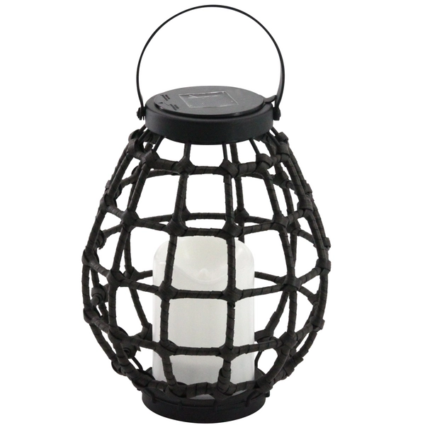 Solarny lampion ogrodowy Koge 313249 LED czujnik zmierzchu czarna