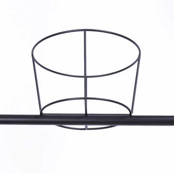 Dekoracyjna lampa wisząca VUELTA K-4737 zwis z kwietnikiem czarny