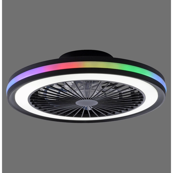 Plafon na pilot Brandon 14649-18 Just Light LED 36+5W 2700-5000K+RGB czarny