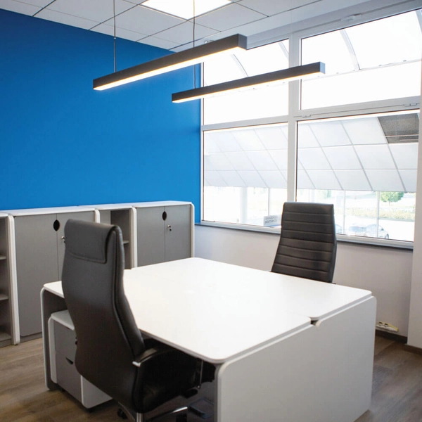 Lampa liniowa nad stół Lupinus 5115012103-1 Elkim LED 32W 3000K zwis czarna