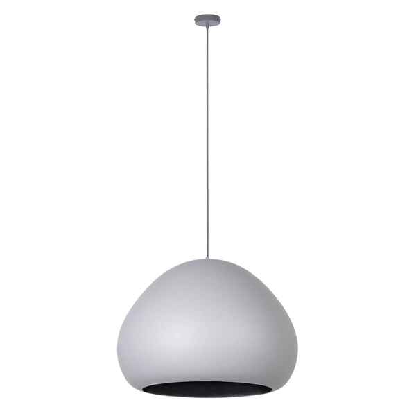 Zwisająca lampa do sypialni Lava 41079 Sigma kopuła szara czarna