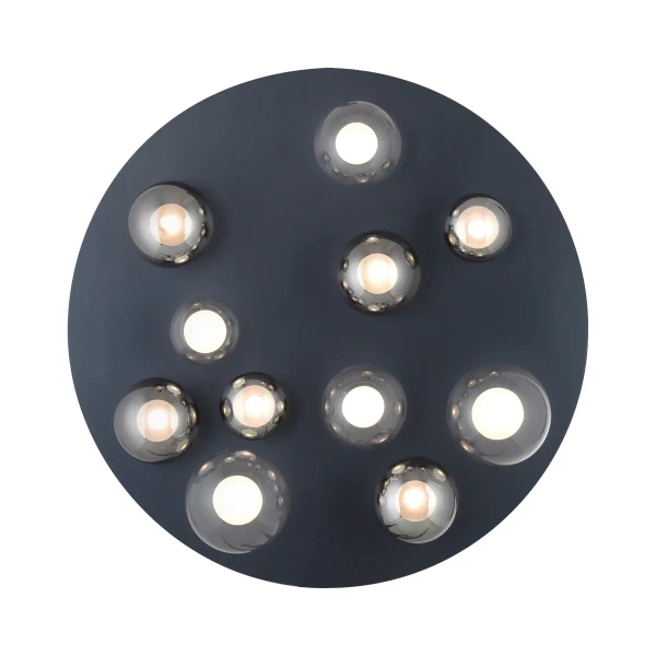 Sufitowa lampa na pilot PURE LINES czarna 6588-15 11xLED 3W 2200-5000K zmienna barwa