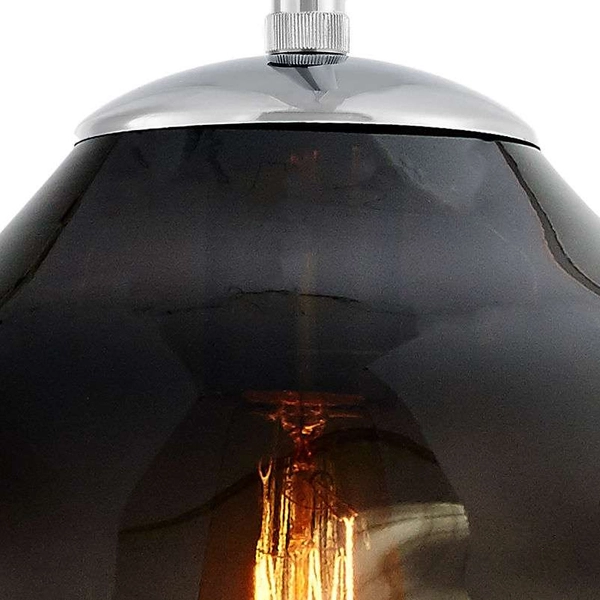 LAMPA wisząca AVIA S 10421108 Kaspa szklana OPRAWA zwis grafitowy