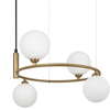 Wisząca lampa Ring MOD013PL-04BS1 pierścień balls mosiądz