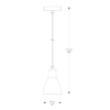 Lampa wisząca metalowa Mora A8102-1 Zumaline nad wyspę czarna biała