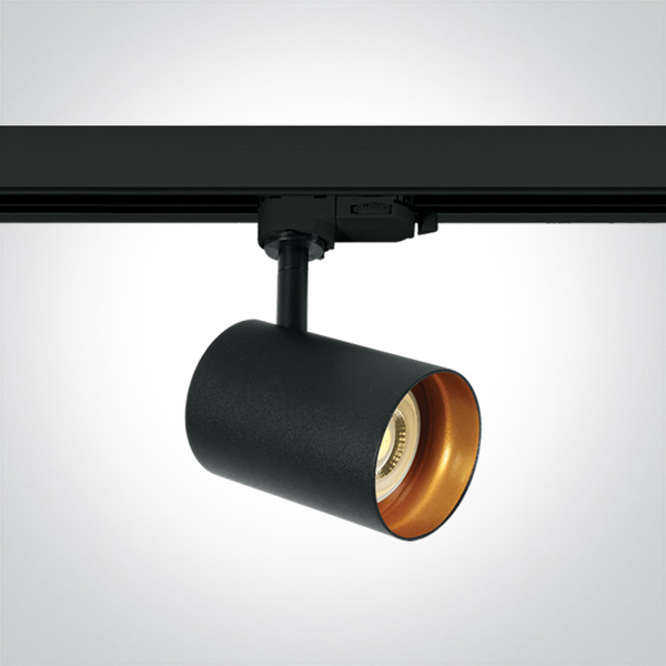 Lampa sufitowa z regulacją do systemu szynowego 3-faz TIVA 65105NT/B czarna