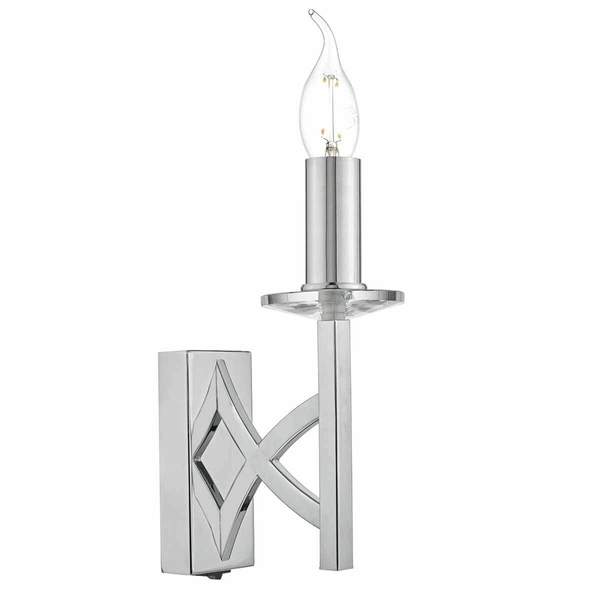 Kinkiet ścienny świecznikowy Lyon LYO0750 Dar Lighting metalowy chrom