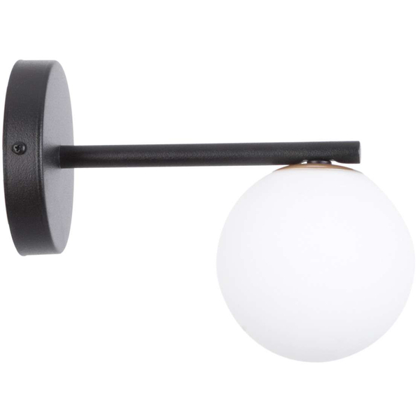 Ścienna LAMPA loftowa GAMA 33194 Sigma metalowa OPRAWA kinkiet kula ball biała