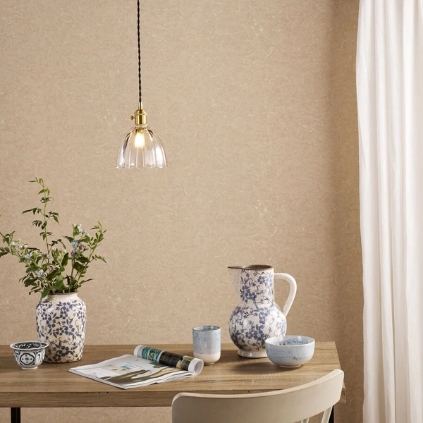 Jadalniana lampa wisząca Hadano HAD0140-11 mosiądz przezroczysty