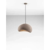 Lampa wisząca kopuła PALINZA LE45323 do salonu kopuła brązowa