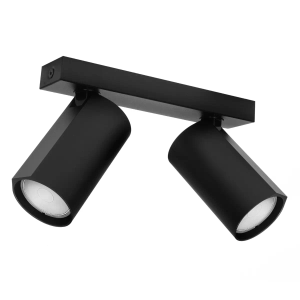 Podwójna sufitowa lampa Bora 1611 cylindryczne tubki czarny