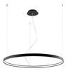 LAMPA wisząca RIO TH.103 okrągła OPRAWA metalowy ZWIS LED 70W 3000K ring czarny