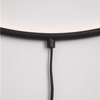 LAMPA ścienna CHINU LE41606 Luces Exclusivas metalowa OPRAWA kinkiet LED 28W 3000K okrągy pierścień ring czarny