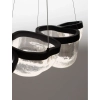 Wisząca lampa czarna szklana TUNTE do jadalni LED 43W 3500K ściemnialna nad stół LE46205