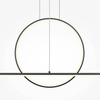Lampa wisząca nad stół Halo MOD247PL-L49BK LED 40W 4000K ring belka czarna
