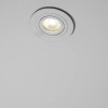 Aluminiowa lampa wpustowa Halo RL0103-WH Yaskr do jadalni biała