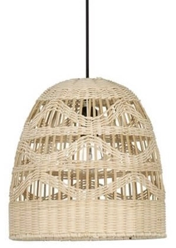 Lampa wisząca boho REYNOSA LE42948 do jadalni beżowa czarna