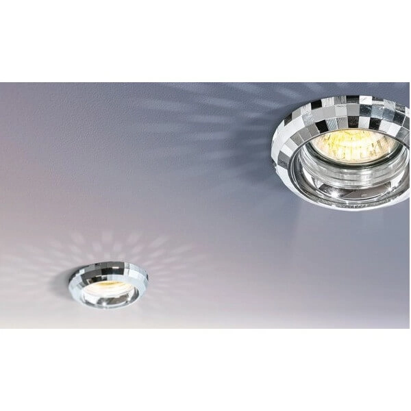 Wpuszczana lampa sufitowa CLOE AZ1466 Azzardo okrągła chrom