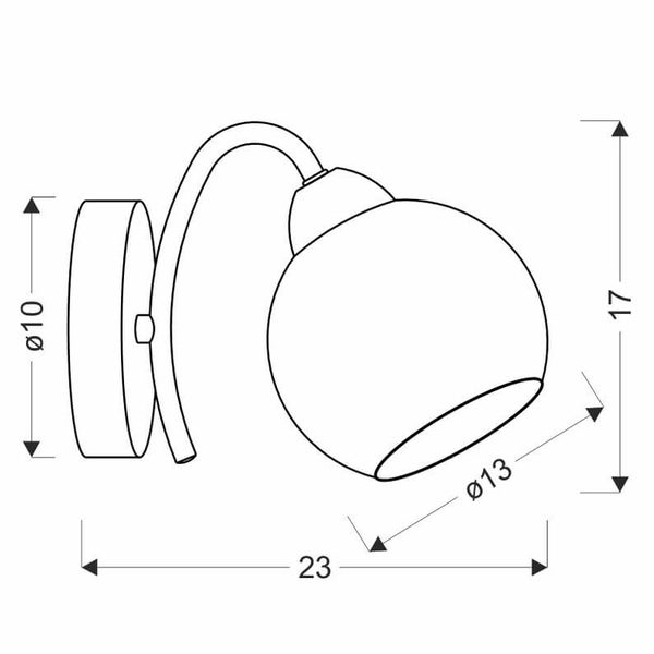 Kinkiet ścienny Nestor 21-34977 Candellux do salonu szklany patyna biały