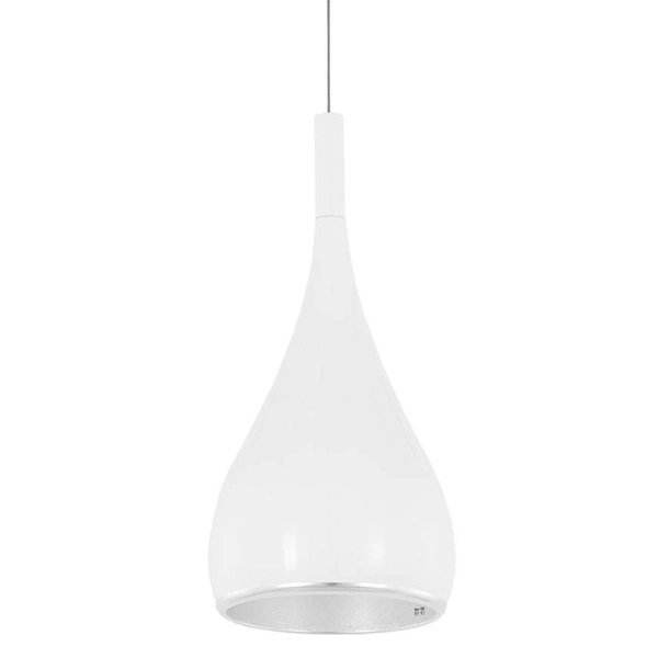 Kropla LAMPA wisząca ANON WHITE MA01986CA-001 Italux metalowa OPRAWA zwis łezka biała