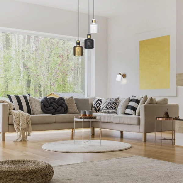 LAMPA wisząca ALBERTA 5092 Rabalux metalowa OPRAWA zwis kaskada biała złota