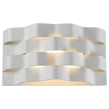 Kinkiet LAMPA ścienna VERIGO MB1401S Italux metalowa OPRAWA modernistyczna LED 2W 3000K art deco biała