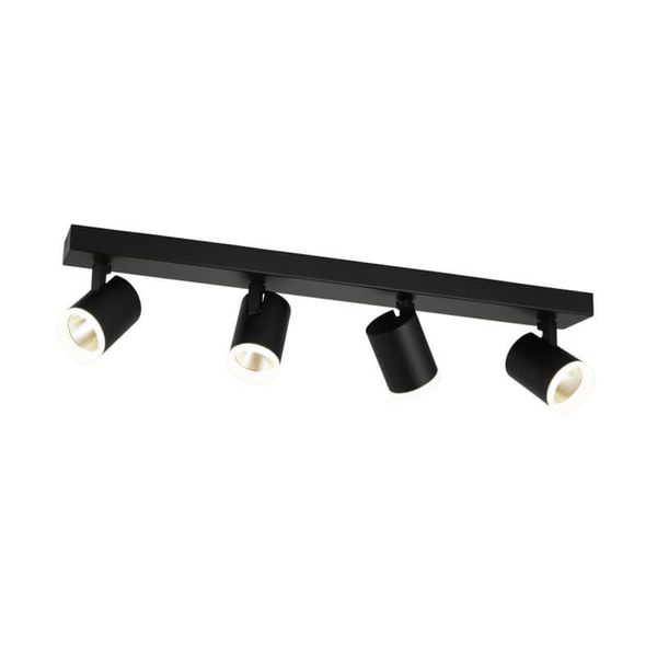 Salonowa lampa metalowa Helvia 4-punktowa LED 20W 4000K czarna
