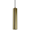 Minimalistyczna LAMPA wisząca NAPOLI 318701 Polux metalowa tuba do kuchni złota