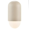 Owalna lampa elewacyjna HEKA 2118211008 IP54 na zewnątrz beżowy