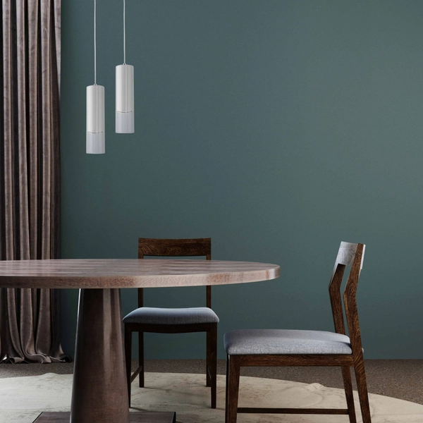 Salonowa lampa wisząca Manacor LP-232/1P WH Light Prestige biała szklana