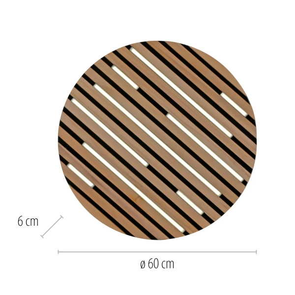 Okrągła lampa sufitowa Q-AKUSTIK brązowa 6421-79 1xLED 38W 2700-5000K CCT