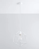 Industrialna LAMPA wisząca SL.0290 druciana OPRAWA zwis metalowy drut biały