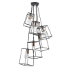 Industrialna wisząca lampa Tower TOW0622 metalowa do salonu czarny