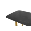 Ceramiczny stół ODEON czarny złoty KH1501100242 do jadalni szer. 180 cm