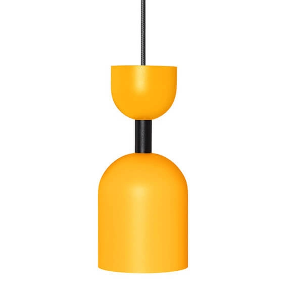 Metalowa lampa wisząca do salonu Supuru SUA125P0 żółta czarna