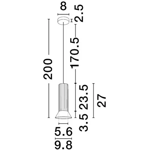 Metalowa wisząca lampa MARENZO LE45600 nad stół czarna złota
